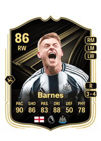 Harvey Barnes Team of the Week 86 OVR