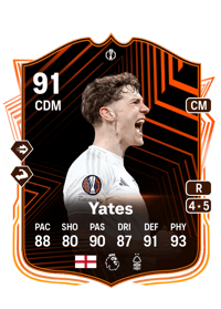 Ryan Yates UEL Road to the Final 91 OVR
