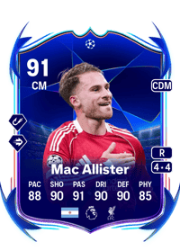 Alexis Mac Allister UEFA Champions League Road to the Final 91 OVR