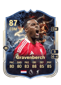 Ryan Gravenberch Thunderstruck 87 OVR