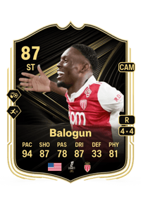 Folarin Balogun Team of the Week 87 OVR