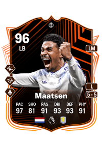 Ian Maatsen UEL Road to the Final 96 OVR