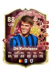Charles De Ketelaere Winter Wildcards Red 88 OVR