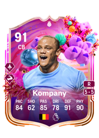Vincent Kompany FUT Birthday Hero 91 OVR