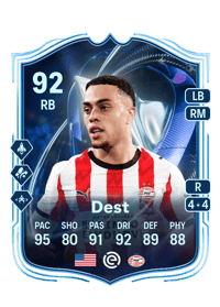 Sergiño Dest TOTS HM 92 OVR