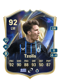 Christos Tzolis Team of the Season 92 OVR
