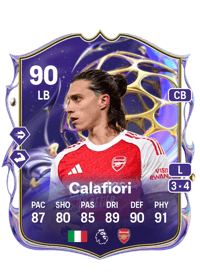 Riccardo Calafiori Future Stars 90 OVR