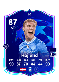 Rasmus Højlund UCL Road to the Knockouts 87 OVR