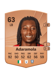 Tayo Adaramola Common 63 OVR