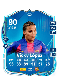 Vicky López UEFA Women's Champions League Road to the Final 90 OVR
