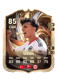Can Uzun Ratings Reload 85 OVR