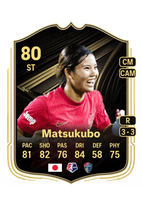 Manaka Matsukubo Team of the Week 80 OVR