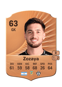 Juan Pablo Zozaya Rare 63 OVR