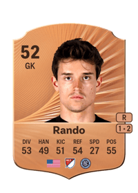 Alex Rando Rare 52 OVR
