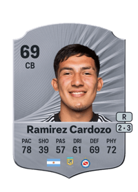 Tobías Ramirez Cardozo Rare 69 OVR