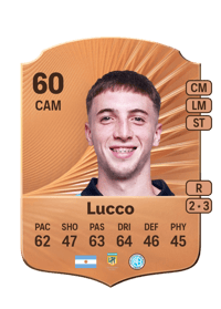 Jeremías Lucco Rare 60 OVR