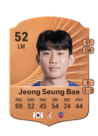 Jeong Seung Bae Rare 52 OVR