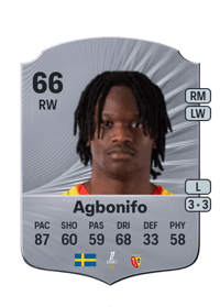 Jeremy Agbonifo Rare 66 OVR
