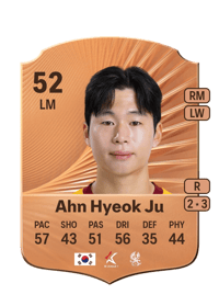 Ahn Hyeok Ju Rare 52 OVR