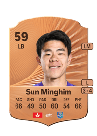 Sun Minghim Rare 59 OVR