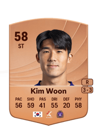Kim Woon Common 58 OVR
