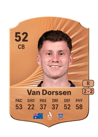 Ben Van Dorssen Rare 52 OVR