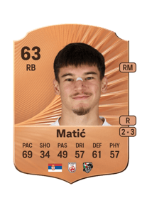 Boris Matić Rare 63 OVR