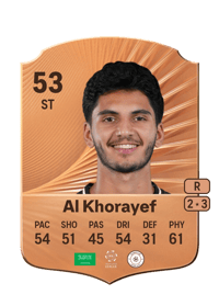Hamad Al Khorayef Rare 53 OVR