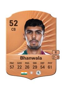 Saurabh Bhanwala Rare 52 OVR