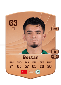 Melih Bostan Common 63 OVR