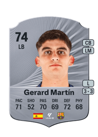 Gerard Martín Rare 74 OVR