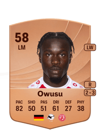 Kelsey Owusu Common 58 OVR