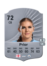 Gracie Prior Rare 72 OVR