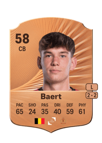 Lukas Baert Rare 58 OVR