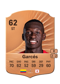 Yojan Garcés Rare 62 OVR
