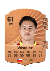 Rodrigo Vásquez Rare 61 OVR