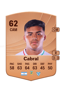 Raúl Cabral Common 62 OVR