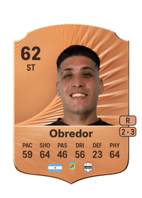 Gabriel Obredor Rare 62 OVR