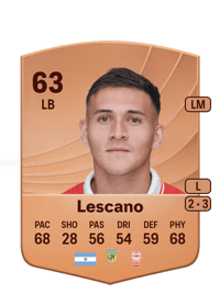 Leandro Lescano Common 63 OVR