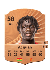 Stephen Acquah Rare 58 OVR