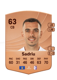 Leard Sadriu Common 63 OVR