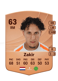 Yassine Zakir Common 63 OVR