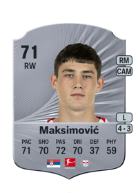 Andrija Maksimović Rare 71 OVR