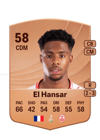 Chafik El Hansar Common 58 OVR