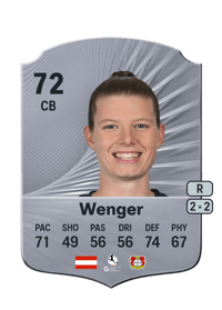 Claudia Wenger Rare 72 OVR