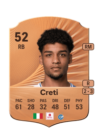 Pantaleo Creti Rare 52 OVR