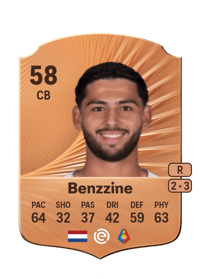 Abdelraffie Benzzine Rare 58 OVR