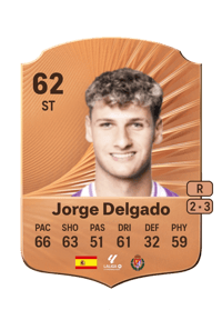 Jorge Delgado Rare 62 OVR