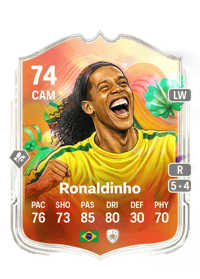 Ronaldinho World Tour Silver Stars 74 OVR