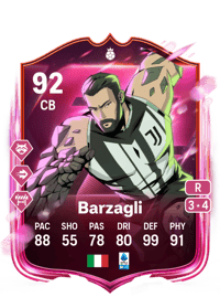 Andrea Barzagli Prime Hero 92 OVR